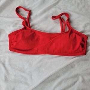 Xhilaration Red knot adjustable strap bikini top XL (juniors)